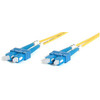 StarTech.com 2m Fiber Optic Cable - Single-Mode Duplex 9/125 - LSZH - SC/SC - OS1 - SC to SC Fiber Patch Cable - Connect fiber network devices for high-speed transfers with LSZH rated cable - 2m SC Fiber Optic Cable - 2 m SC to SC Fiber Patch Cable -