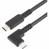 StarTech.com 3ft (1m) Rugged Right Angle USB-C Cable, USB 10 Gbps, USB C to C Data Transfer Cable, 100W PD, 4K 60Hz, 90 Degree USB-C Cable - Rugged Right Angle USB-C Cable is ideal for connecting in tight spaces; Minimize strain from bending and deli