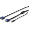 StarTech.com 6 ft. (1.8 m) USB KVM Cable for StarTech.com Rackmount Consoles - VGA and USB KVM Console Cable (RKCONSUV6) - 6 ft. (1.8 m) USB KVM Cable enables your switch kit to conveniently operate your server - USB and VGA KVM cord specifically des