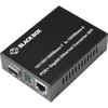 Black Box Pure Networking Transceiver/Media Converter - Network (RJ-45) - 1x PoE+ (RJ-45) Ports - Single-mode, Multi-mode - Gigabit Ethernet - 1000Base-T, 1000Base-X, 100Base-FX - 328.08 ft - 1 x Expansion Slots - SFP (mini-GBIC) - 1 x SFP Slots - Po