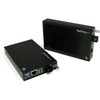 StarTech.com 10/100 Mbps Ethernet Single Mode WDM Fiber Media Converter Kit SC 20km - Convert and extend a 10/100 Mbps Ethernet connection up to 12.4 miles/20 km over a single mode SC fiber cable - fiber converter - ethernet media converter - fibre c