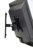 Atdec tilt/pan wall mount - Loads up to 17.6lb - VESA 75x75, 100x100 - 40° angle adjustment - Landscape/portrait rotation - 3in arm reach - All mounting hardware included