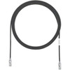Panduit Cat.6 UTP Patch Network Cable - 10 ft Category 6 Network Cable for Network Device - First End: 1 x RJ-45 Network - Male - Second End: 1 x RJ-45 Network - Male - Patch Cable - Gold Plated Contact - 28 AWG - Black - 1