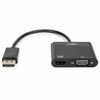 Rocstor DisplayPort To HDMI VGA Adapter - 4K 60Hz - 1 Pack - 1 x 20-pin DisplayPort 1.2 Digital Audio/Video - Male - 1 x 19-pin HDMI 2.0 Digital Audio/Video - Female, 1 x 15-pin HD-15 VGA - Female - 3840 x 2160 Supported - Black