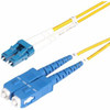 StarTech.com 20m (65ft) LC to SC (UPC) OS2 Single Mode Duplex Fiber Optic Cable, 9/125µm, 10G, LSZH Fiber Patch Cord - 65.6ft LC/SC-UPC OS2 Single Mode Fiber Cable supports 10G networks and CWDM; 9/125µm core/cladding; 1260-1625nm Laser Optimized; LS
