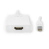 Rocstor Mini DisplayPort/HDMI Audio/Video Adapter - Cable Length: 5.9" - 5.90" HDMI/Mini DisplayPort A/V Cable for Projector, Monitor, MacBook, MacBook Air, MacBook Pro, Mac mini, Ultrabook, Desktop Computer - First End: 1 x 20-pin Mini DisplayPort 1