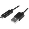 StarTech.com 1m 3 ft Micro-USB Cable with LED Charging Light - M/M - USB to Micro USB Cable - Know when your Micro-USB mobile devices are fully charged - 1m USB to Micro USB Cable - USB to Micro USB Charging Cable with LED - USB A to USB Micro-B Cabl