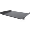 StarTech.com 1U Server Rack Cabinet Shelf - Fixed 12" Deep Cantilever Rackmount Tray for 19" Data/AV/Network Enclosure w/cage nuts, screws - 1U 19in server rack cabinet shelf 12in deep - EIA/ECA-310 Cantilever tray w/universal fit in Data/Network enc