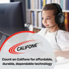 Califone E2 Multimedia Ear Bud With 3.5mm Plug - Stereo - Black - Mini-phone (3.5mm) - Wired - Earbud - Binaural - In-ear - 3.90 ft Cable - 1