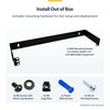 StarTech.com 1U 19in Hinged Wallmounting Bracket for Patch Panel - Wall-mount a patch panel or network switch while providing hinged access to the back of the device - 8 kg (17 lbs) weight capacity - 1U hinged network panel - Shallow 1U wall mount ra