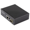 StarTech.com PoE+ Industrial Fiber to Ethernet Media Converter 60W - SFP to RJ45 - SM/MM Fiber to Gigabit Copper IP-30 - Fiber to Ethernet media converter extends networks & converts fiber to copper - PSE source for 60W power to IEEE 802.3af (PoE) & 
