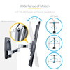 StarTech.com Articulating TV Wall Mount, VESA Wall Mount TV Bracket for 65 inch/99lb/Curved TVs, Corner Adjustable Low Profile Wall Mount - Articulating TV wall mount for 65inch TVs; VESA compatible - Max cap. 99lb; For flat/curved screen TVs; Ships 