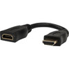 Rocstor Premium 6in High Speed HDMI Port Saver Cable M/F - Ultra HD 4k x 2k HDMI Cable - HDMI - 1 x HDMI Female - 1 x HDMI Male - Black Extension Cable - 6" HDMI A/V Cable for Audio/Video Device, PC - First End: 1 x HDM Digital Audio/Video - Female -