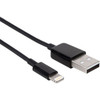 Axiom Lightning to USB-A M/M Adapter Cable - Black 3ft - 3 ft Lightning/USB Data Transfer Cable for iPhone, iPad, iPod, Computer, iPad Air, iPad mini, iPad Pro, iPod touch, iPod nano, Bluetooth Speaker, Wall Charger - First End: 1 x USB 2.0 Type A - 