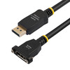 StarTech.com 3ft (1m) Panel Mount DisplayPort Cable, 4K x 2K Video, DisplayPort 1.2 Extension Cable Male to Female, DP Extender Cord - 3ft Panel mount DisplayPort cable (male to female); 4K x 2K video (3840x2400p 60Hz); DP 1.2/21.6 Gbps/HBR2/8Ch Audi