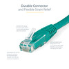 StarTech.com 15ft CAT6 Ethernet Cable - Green Molded Gigabit - 100W PoE UTP 650MHz - Category 6 Patch Cord UL Certified Wiring/TIA - 15ft Green CAT6 Ethernet cable delivers Multi Gigabit 1/2.5/5Gbps & 10Gbps up to 160ft - 650MHz - Fluke tested to ANS