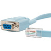 Rocstor Premium 6 ft Cisco® console router cable - RJ45 (m) - DB9 (f) - RJ-45 Male Network - DB-9 Female Serial - Blue - Blue Cisco Router Cable - M/F - 6 ft DB-9/RJ-45 Data Transfer Cable for Router, Access Point, Notebook - First End: RJ-45 Network