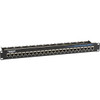 Black Box CAT5e Feed-Through Patch Panel - 1U, Shielded, 24-Port - 24 x RJ-45