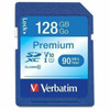 Verbatim 128GB Premium SDXC Memory Card, UHS-I Class 10 - Class 10/UHS-I (U1) - 90 MB/s Read1 Pack - 300x Memory Speed