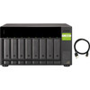 QNAP TL-D800C Drive Enclosure SATA/600 - USB 3.2 (Gen 2) Type C Host Interface Tower - 8 x HDD Supported - 8 x SSD Supported - 8 x Total Bay - 8 x 2.5"/3.5" Bay