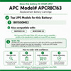 APC by Schneider Electric Replacement Battery Cartridge #163 - Lead Acid - Maintenance-free/Sealed/Leak Proof - Hot Swappable - 3 Year Minimum Battery Life - 5 Year Maximum Battery Life
