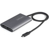 StarTech.com Thunderbolt 3 to Dual DisplayPort Adapter DP 1.4 - Dual 4K 60Hz or Single 8K/5K TB3 to DP Monitor Video Adapter - Mac/Windows - Thunderbolt 3 to Dual DisplayPort 1.4 Adapter - Dual 4K 60Hz/1440p/1080p or 1x 8K 30Hz/5K 60Hz - HDR/DisplayH