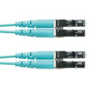 Panduit Fiber Optic Duplex Patch Network Cable - 3.20 ft Fiber Optic Network Cable for Network Device - First End: 2 x LC Network - Male - Second End: 2 x LC Network - Male - Patch Cable - Aqua - 1