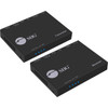 SIIG 4K HDMI HDBaseT Extender Over Single Cat5e/6 with RS-232, IR & PoC - 100m - Extends HDMI 1.4 - Distance video 4K30Hz up to 230ft/70m - 1080p60Hz up to 330ft/100m - HDCP 2.2- HDBaseT transmission protocol technology - Supports EDID pass-through /