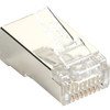 Black Box CAT5e Modular Plug for Round Solid/Stranded Cable - Shielded - 100-Pack - 100 Pack - 1 x RJ-45 Network Male