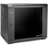 Rocstor SolidRack Wall Mount Rack Enclosure - SolidRack 9U Wall Mount R109SH4G Rack Enclosure with Tempered Glass Window - Front & Side Door Locks - 200 lb Maximum Weight Capacity - Assembled - 14.8" Rack Depth - Cold-rolled Steel - For LAN Switch, V