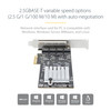 StarTech.com 4-Port 2.5G NBASE-T PCIe Network Card, Computer Network Card Interface, Intel® I225-V, Quad-Port Ethernet, Multi-Gigabit NIC - Quad-port 2.5Gbps interface NIC; PCIe network card w/ Intel® I225V - Supports NBASE-T, Multi-Gigabit speeds, I