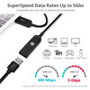 SIIG USB 3.0 AOC Male to Female Active Cable - 30M - Active Optical Cable 100ft - 5Gbps Data Transfer Rate