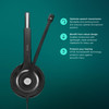 EPOS IMPACT SC 260 Headset - Stereo - Easy Disconnect - Wired - On-ear - Binaural - Noise Cancelling, Electret, Uni-directional, Condenser Microphone - Black