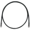 PANDUIT Cat.6 UTP Patch Cord - RJ-45 Male Network - RJ-45 Male Network - 5ft - Black, Clear
