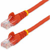 StarTech.com 30 ft Red Snagless Cat5e UTP Patch Cable - Make Fast Ethernet network connections using this high quality Cat5e Cable, with Power-over-Ethernet capability - 30ft Cat5e Patch Cable - 30ft Cat 5e Patch Cable - 30ft Cat5e Patch Cord - 30ft 