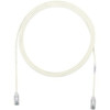 Panduit Cat.6 UTP Patch Network Cable - 8" Category 6 Network Cable for Network Device - First End: 1 x RJ-45 Network - Male - Second End: 1 x RJ-45 Network - Male - Patch Cable - Gold Plated Contact - 28 AWG - Off White - 1
