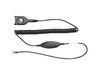EPOS Standard Bottom Cable, ED to RJ9 Avaya CAVA 31 - Easy Disconnect/RJ-9 Phone Cable for Telephone - First End: 1 x Easy Disconnect - Second End: 1 x RJ-9 Phone - Male