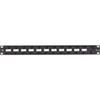 Black Box Category 6A Panel - 24 Port(s) - 24 x RJ-45 - 1U High - Black Powder Coat - Rack-mountable - TAA Compliant