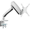 SIIG Single Monitor Gas Spring Aluminum Desk Monitor Arm with USB and Audio Ports - 17" to 49" - Single Monitor Heavy Duty Gas Spring Aluminum Desk Monitor Arm with 2x USB-A and 2 x Audio Ports for Audio/Microphone - Compliant with VESA 75x75 / 100x1