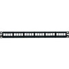 Panduit NetKey NKFP24Y Modular Patch Panel - 24 - 24 Port(s) - 24 x RJ-45 - 1U High - 19" Wide - Rack-mountable