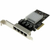 StarTech.com 4-Port Gigabit Ethernet Network Card - PCI Express, Intel I350 NIC - Quad Port PCIe Network Adapter Card w/ Intel Chip - Add four Gigabit Ethernet ports to a client, server or workstation through one PCI Express slot - 4-port Gigabit Eth