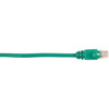 Black Box Connect Cat.5e UTP Patch Network Cable - 6 ft Category 5e Network Cable for Network Device - First End: 1 x RJ-45 Network - Male - Second End: 1 x RJ-45 Network - Male - 1 Gbit/s - Patch Cable - Gold Plated Contact - CM - 26 AWG - Green