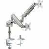 Rocstor ErgoReach Mounting Arm for LED Display, LCD Display, Monitor - Silver - Landscape/Portrait - 2 Display(s) Supported - 32" Screen Support - 19.80 lb Load Capacity - 75 x 75, 100 x 100 - VESA Mount Compatible