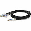 AddOn Twinaxial Network Cable - 6.56 ft Twinaxial Network Cable for Network Device, Transceiver, Server, Router, Switch - First End: 1 x QSFP-DD Network - Second End: 4 x QSFP56 Network - 400 Gbit/s - Shielding - VW-1 - 28 AWG - 1 - TAA Compliant