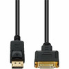 DisplayPort 1.2 Male to DVI-I (29 pin) Female Black Active Adapter For Resolution Up to 1920x1200 (WUXGA) - 100% compatible and guaranteed to work