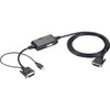 Black Box DVI-D Splitter Cable - USB Power - DVI-D/USB Video Cable for Monitor, Projector, PC, Video Device - First End: 1 x DVI-D Digital Video - Male, 1 x Powered USB - Male - Second End: 2 x DVI-D Digital Video - Female - Splitter Cable - Supports