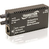Transition Networks Mini Fast Ethernet Media Converter - 1 x Network (RJ-45) - 1 x ST Ports - 10/100Base-TX, 100Base-FX - 1.24 Mile - Wall Mountable, Rack-mountable, Desktop
