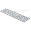 Matias RGB Backlit Wired Aluminum Keyboard for Mac - Silver - Cable Connectivity - USB 2.0 Type A Interface - 104 Key - English (US) - Mac OS - Scissors Keyswitch - Silver