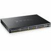 ZYXEL 48-port GbE L3 Access PoE+ Switch with 6 10G Uplink (600 W) - 50 Ports - Manageable - Gigabit Ethernet, 10 Gigabit Ethernet - 100/1000Base-T, 10GBase-X, 10GBase-T - 3 Layer Supported - Modular - 754.11 W Power Consumption - 600 W PoE Budget - O