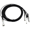 Axiom 40GBASE-CR4 QSFP+ to 4 10GBASE-CU SFP+ Passive DAC NetApp Compatible 3m - 9.84 ft Twinaxial Network Cable for Network Device, Router, Switch - First End: 1 x QSFP+ Network - Male - Second End: SFP+ Network - Male - 40 Gbit/s - Black